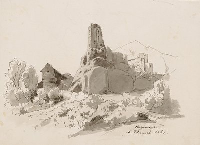 Ruins of Kamen Castle near Begunje by Ladislav Benesch